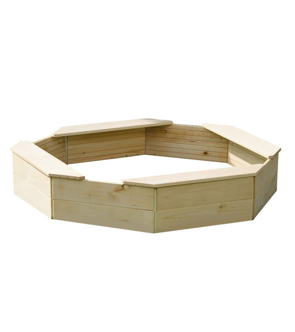 T-wood Holzsandkasten - Achteck 130 x 130 cm MARIMEX 11640197