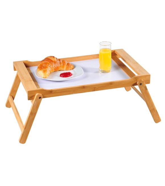 Serviertablett mit Klappbeinen, 54,5 x 33 cm, Bambus KESPER 77605
