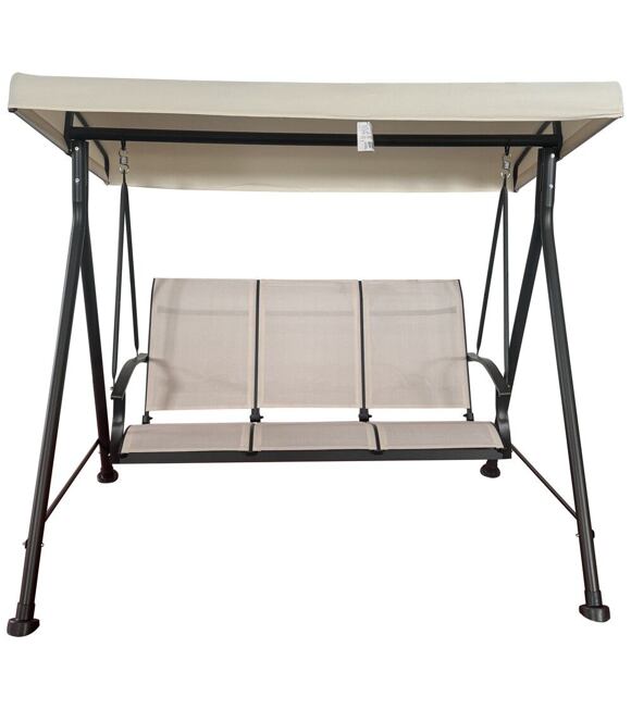 Hollywood II Gartenschaukel, metall, beige ROJAPLAST YN8307B