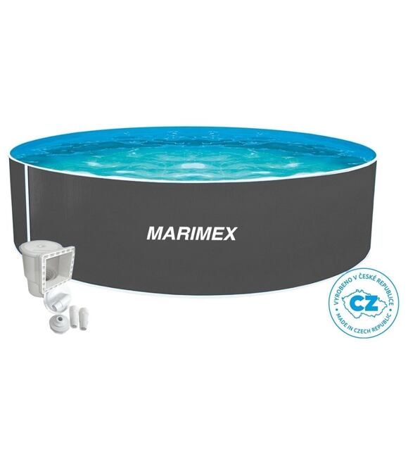 Orlando Pool 4,57 × 1,07 m mit Skimmer, grau MARIMEX 10303044