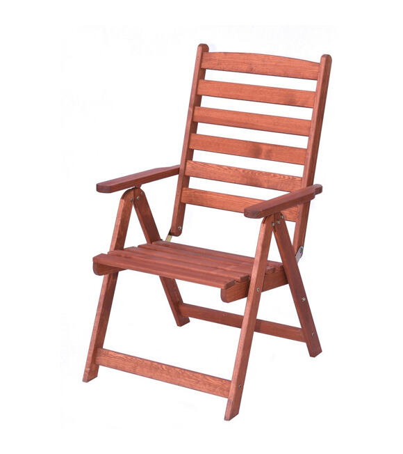 Sorrento Garten-Liegestuhl verstellbar, Braun ROJAPLAST 353/3