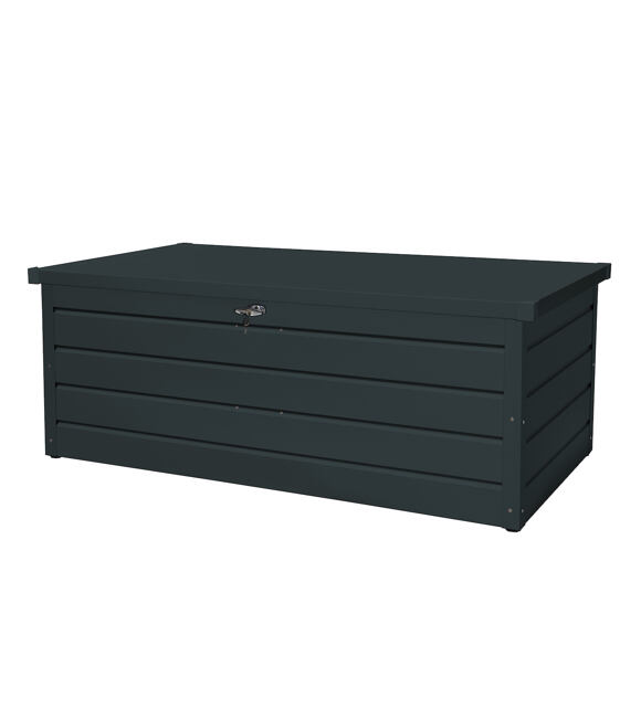 Metall-Gartenaufbewahrungsbox 166 x 86 x 63 cm, 712 l, anthrazit, Duramax Palladium 71373