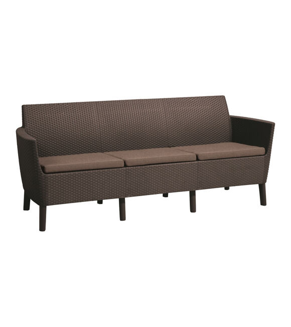 Salemo 3 seater Sofa - braun KETER 244095