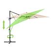 Tucson Hängender Sonnenschirm 300 × 300 cm, anthrazit HAPPY GREEN 50461100A