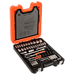 Steckschlüsselsatz 1/4", 1/2" + Doppelschlüssel, L-Schlüssel - 106-teilig im Koffer BAHCO S106