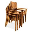 Lucy Gartenstapelstuhl, Akazie, braun NOELA 345211