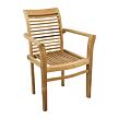Stucking/New Stapelbarer Gartenstuhl, Teak, hellbraun NOELA 345745