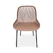 Gaby Designstuhl, Polypropylen/Stahl, rosa, 4er-Set NOELA 34570107