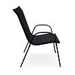 Ramada Stapelbarer Gartenstuhl, Stahl/Textil, schwarz NOELA 34570101