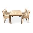 Gartenmöbel aus Holz – Tisch Garden I. + 4x Stuhl Stucking, Teak NOELA 3459175