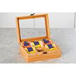 Tee-Organizer, 6 Fächer, 21,5 x 15 x 8,5 cm, Bambus KESPER 58902