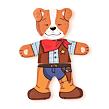 Puzzle Hund - Kleiderschrank, 18 Teile WOODY 102190016