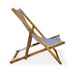 Klappbarer Strandstuhl, Akazie, grau NOELA 3450421