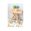 Piknik Klappbarer Gartentisch, 45 x 45 cm, Teak, hellbraun NOELA 345771
