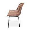 Gaby Designstuhl, Polypropylen/Stahl, rosa, 4er-Set NOELA 34570107