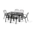 Lana steel ZWMC-31 Stapelbarer Gartenstuhl, Stahl, schwarz NOELA 34570234