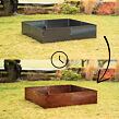Alto Hochbeet 148 x 148 x 36 cm, corten CORGARDEN 1013