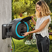 PowerRoll Accu Schlauchbox XL für die Wandmontage ohne Akku, 35 m, türkis GARDENA 18640-55