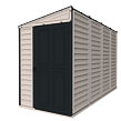 SideMate Plus Gartenhaus 187 x 123 x 319 cm, Vinyl, grau/anthrazit DURAMAX 36725