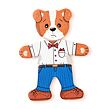 Puzzle Hund - Kleiderschrank, 18 Teile WOODY 102190016