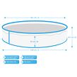Orlando Pool 4,57 × 1,07 m mit Skimmer, grau MARIMEX 10303044
