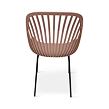 Gaby Designstuhl, Polypropylen/Stahl, rosa, 4er-Set NOELA 34570107