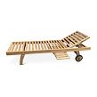 Wawe Verstellbare Gartenliege, Teak, hellbraun NOELA 345755