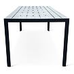 Viking Gartentisch XL, 205 × 90 cm, Aluminium/Artwood, schwarz NOELA 3457051