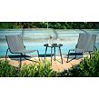Elvdal Gartenstuhl, Stahl/Polyrattan, schwarz/weiß NOELA 3457079