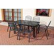 Gartenmöbel-Set aus Metall – Tisch Lana steel + 6x Stuhl Lana steel NOELA 345702316
