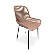 Garten-Essgruppe – Tisch Viking L + 4x Stuhl Gaby, rosa NOELA 34570501GRZ