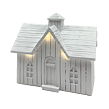 Haus mit Turm weiß LED 15 x 14 cm Prodex A00546