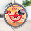 BAKE & GO Backform mit Transportdeckel Ø 26 x 6,5 cm DR.OETKER 1010