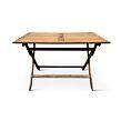 Mandy Klappbarer Gartentisch, 120 x 70 cm, Akazie, braun NOELA 3450404
