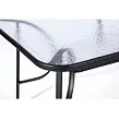 Klaudie Gartentisch, 150 x 90 cm, Stahl/gehärtetes Glas, transparent NOELA 345708