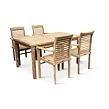 Gartenmöbel aus Holz – Tisch Garden I. + 4x Stuhl Stucking, Teak NOELA 3459175