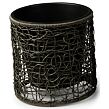 Tillburg Pflanzgefäß 3er-Set, Polyrattan/Metall/Kunststoff, dunkelbraun NOELA 20177