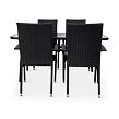 Garten-Essgruppe – Tisch Klaudie + 4x Stuhl Paris NOELA 34570888S5