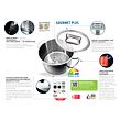 Gourmet Plus Kochtopf-Set 5-tlg., Edelstahl ELO PREMIUM 40995