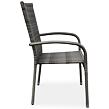 Paris Premium Stapelbarer Gartenstuhl, Stahl/Polyrattan, taupe NOELA 3456634