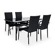 Garten-Essgruppe – Tisch Klaudie + 4x Stuhl Paris NOELA 34570888S5