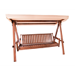 Adelaida Gartenschaukel aus Holz, taupe ROJAPLAST 59062