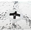 ZWMT Gartentisch, 80 × 80 cm, metall mit Glasplatte ROJAPLAST YLGT-049