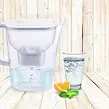 Carbo Wasserfilterkanne, 3 l, Kunststoff, weiß ORION 156019