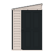 SideMate Plus Gartenhaus 187 x 123 x 319 cm, Vinyl, grau/anthrazit DURAMAX 36725