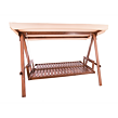Adelaida Gartenschaukel aus Holz, taupe ROJAPLAST 59062