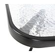 ZWMT Gartentisch, 80 × 80 cm, metall mit Glasplatte ROJAPLAST YLGT-049