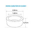 Carlton M-CA062 Whirlpool 930 l MSPA 11400298