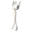 Engel mit Kind, Metallflügel, 30 cm, Polyresin PRODEX 240087
