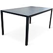 Viking Gartentisch L, 140 × 80 cm, Aluminium/Artwood, schwarz NOELA 3457050140
